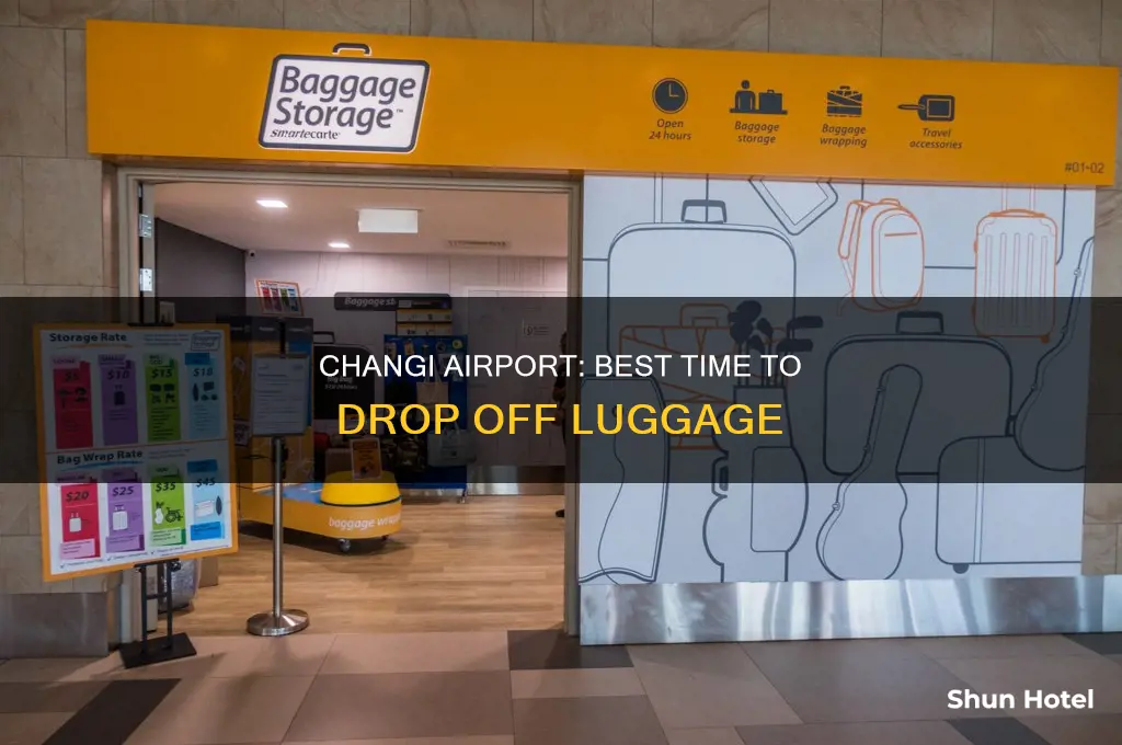 how early can i drop off luggage at changi airport