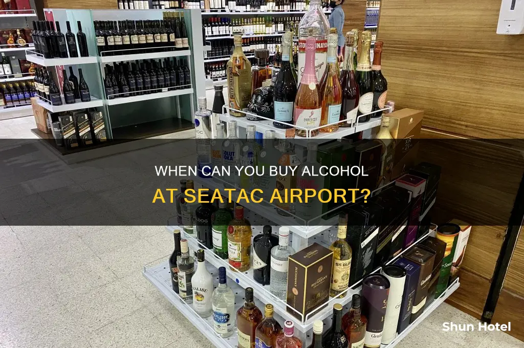 how early can you buy alcogol at seatac airport