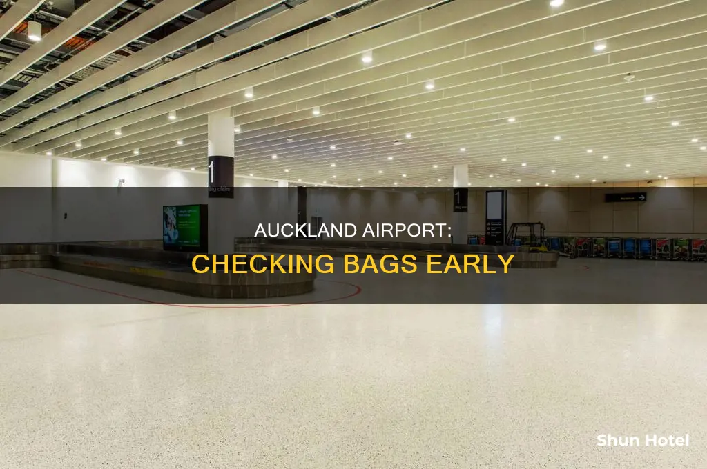 how early can you check bags at airport auckland