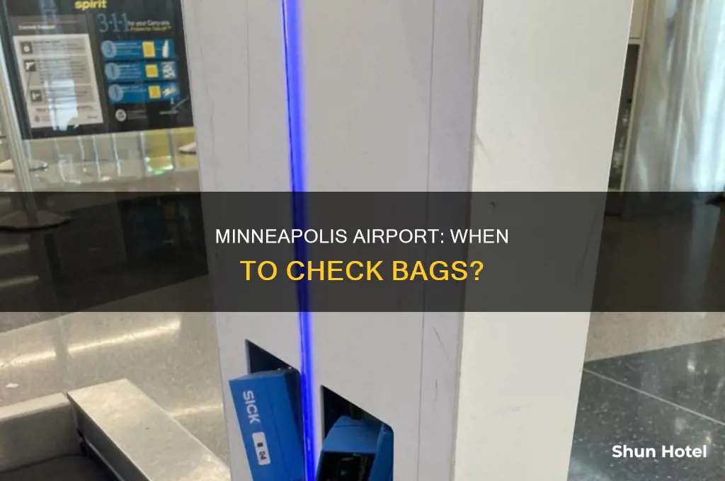how early can you check bags minneapolis airport