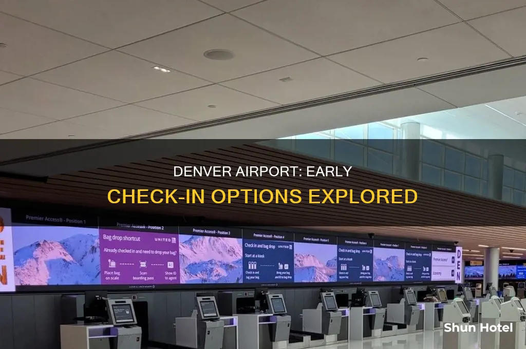 how early can you check in at denver airport