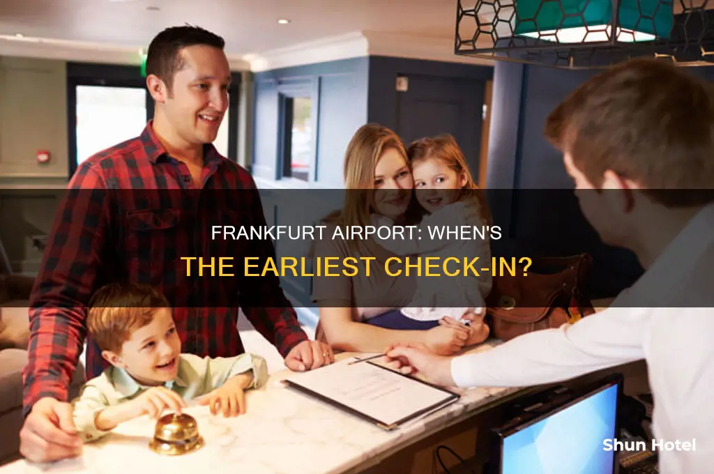 how early can you check in at frankfurt airport