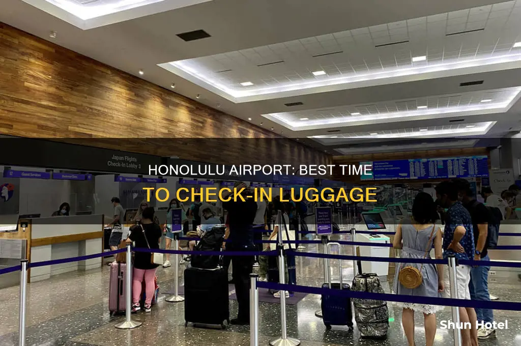 how early can you check in luggage at honolulu airport