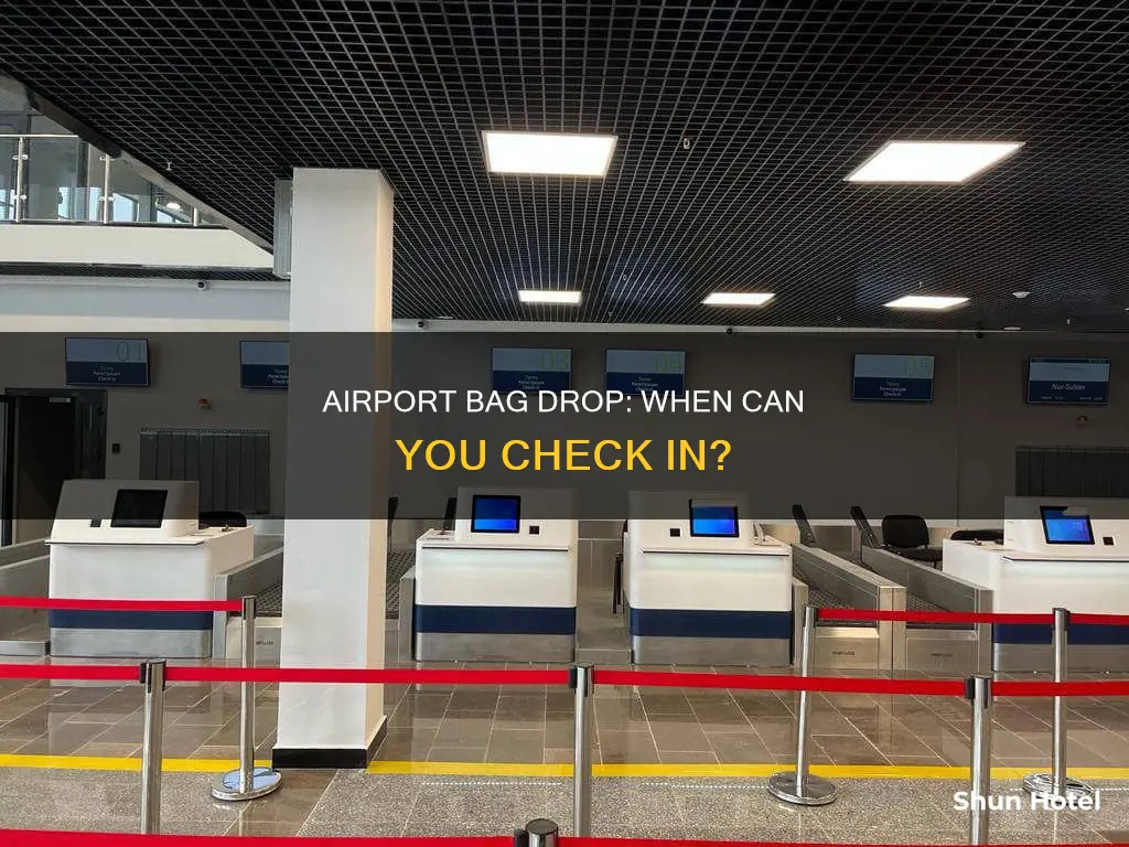 how early can you drop bags at airport