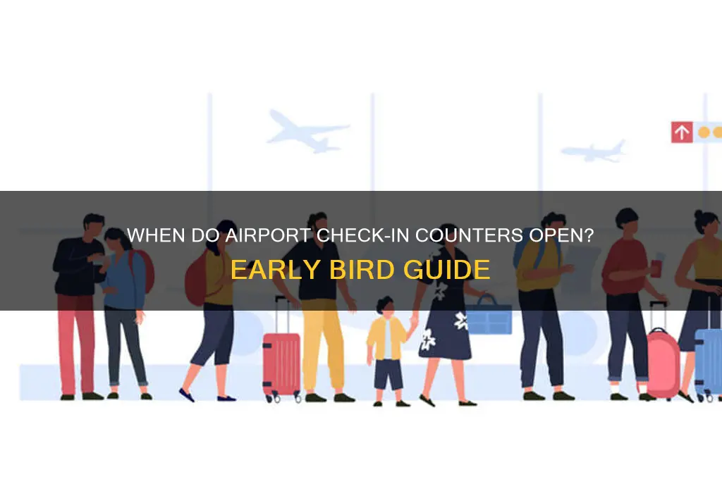 how early do airport check in counters open