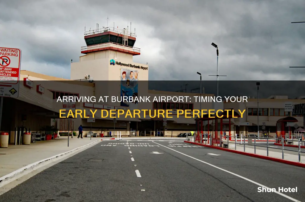 how early do i need to get to burbank airport