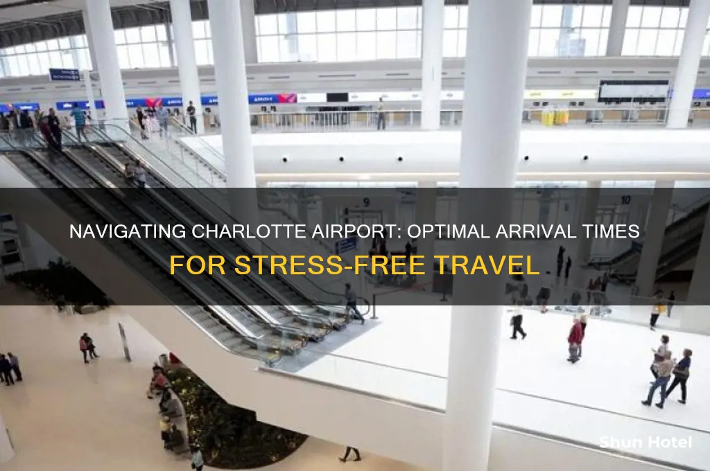 how early do i need to get to charlotte airport
