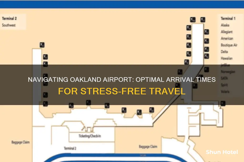 how early do i need to get to oakland airport