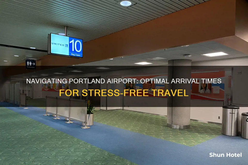 how early do i need to get to portland airport