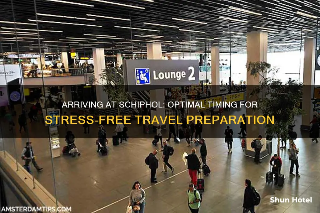 how early do i need to get to schiphol airport