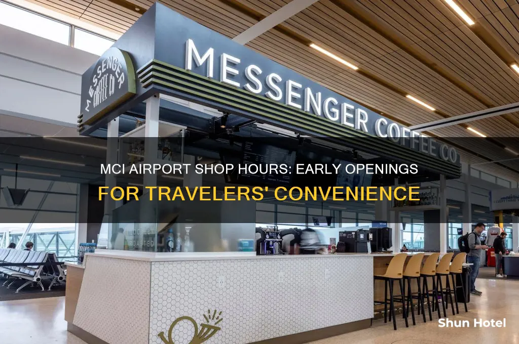 how early do the shops open in mci airport