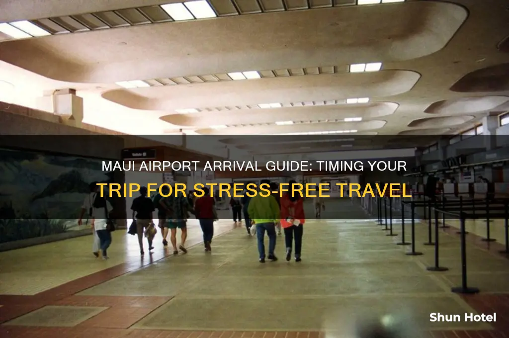 how early do you need to get to maui airport