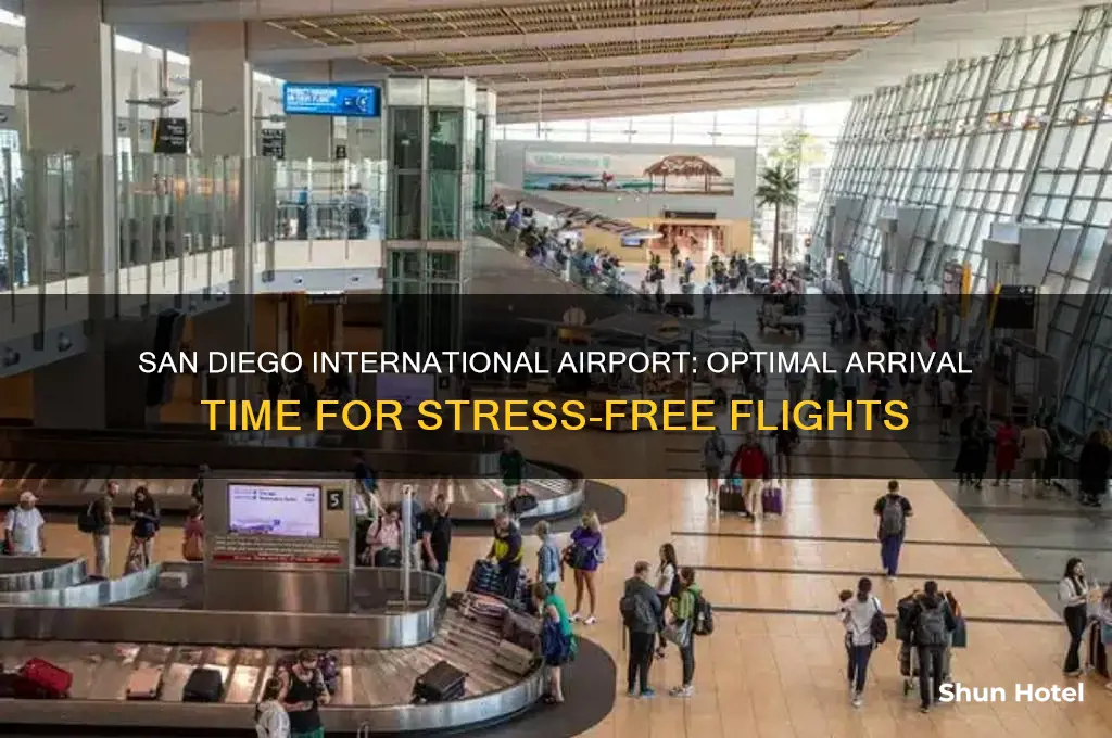 how early for flight out of san diego international airport