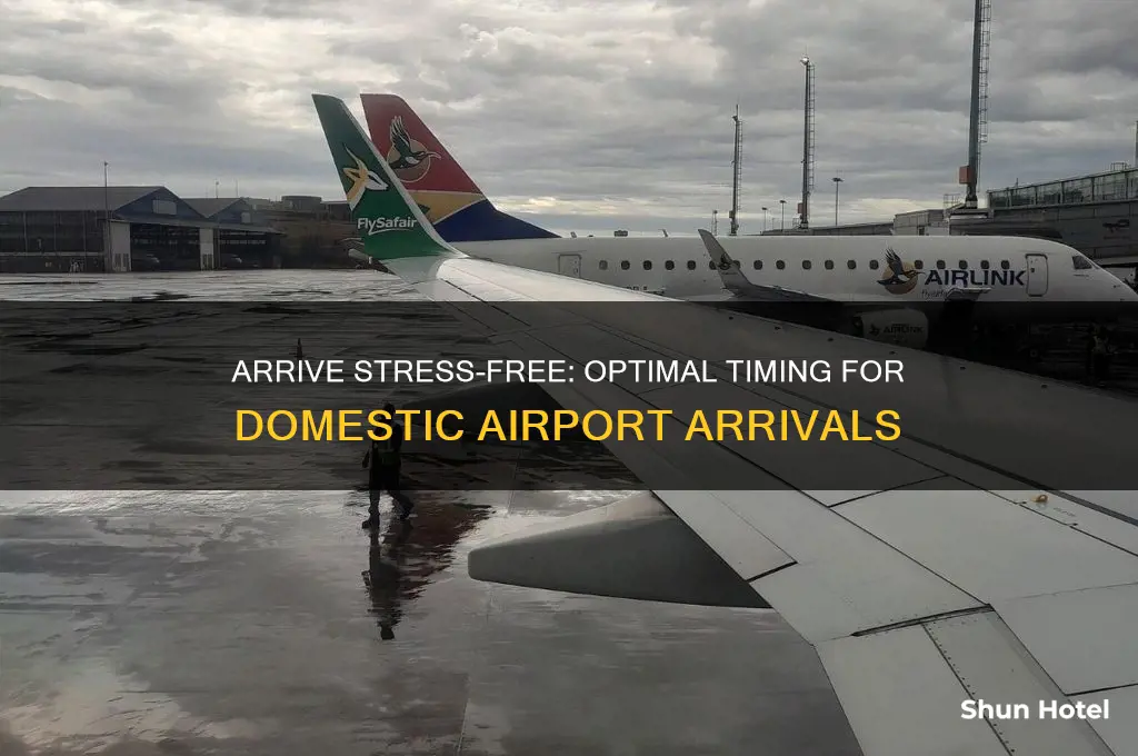 how early get to airport domestic flight