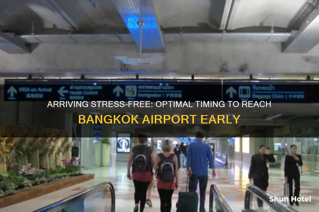 how early get to bangkok airport
