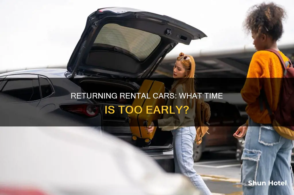 how early in morning can return enterprise rental at airport