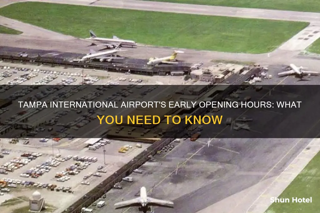 how early is tampa international airport open