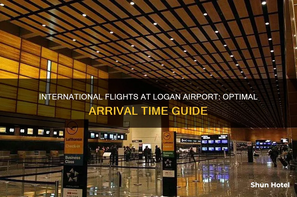 how early logan airport flight to arrive for international