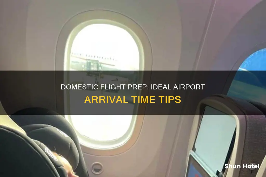 how early ro get to airport for domestic flight