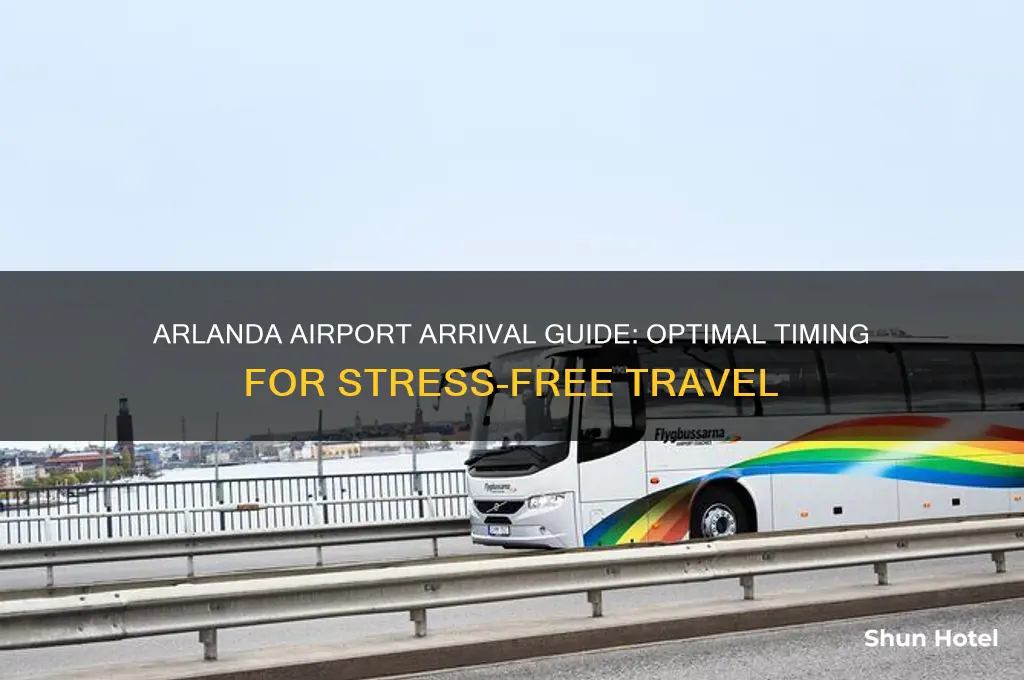 how early should i get to arlanda airport