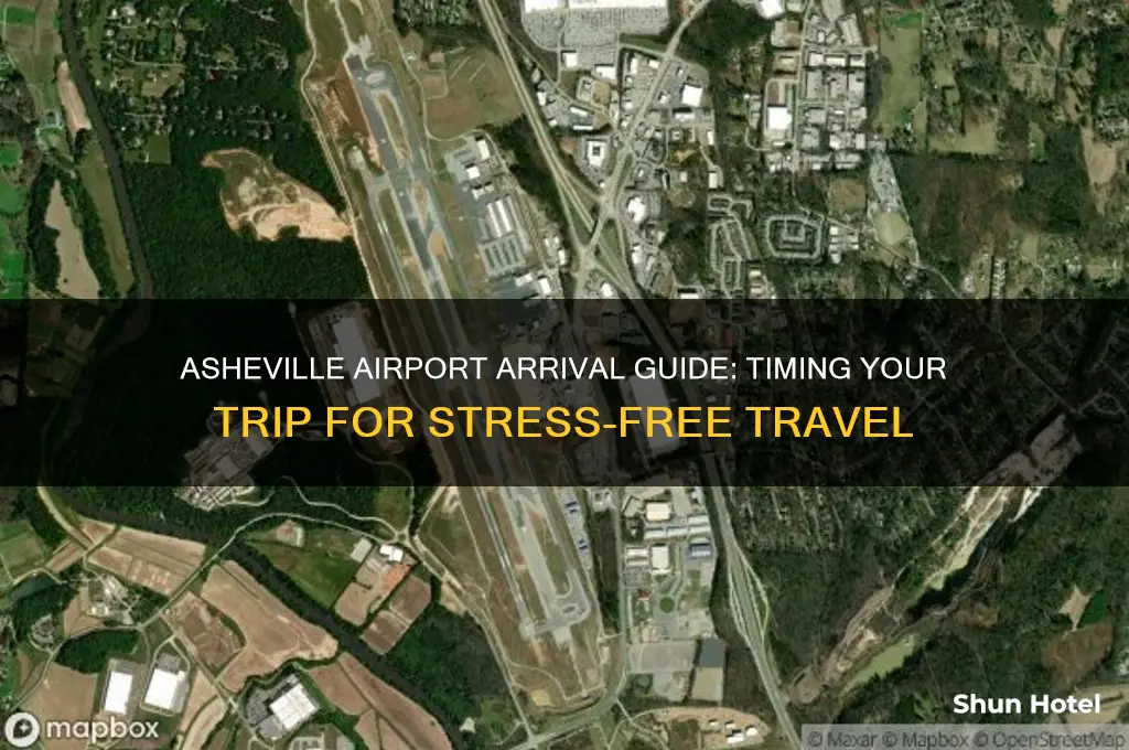 how early should i get to asheville airport