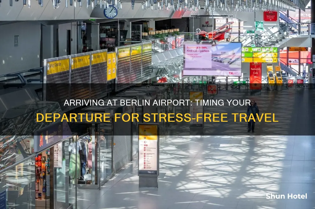 how early should i get to berlin airport