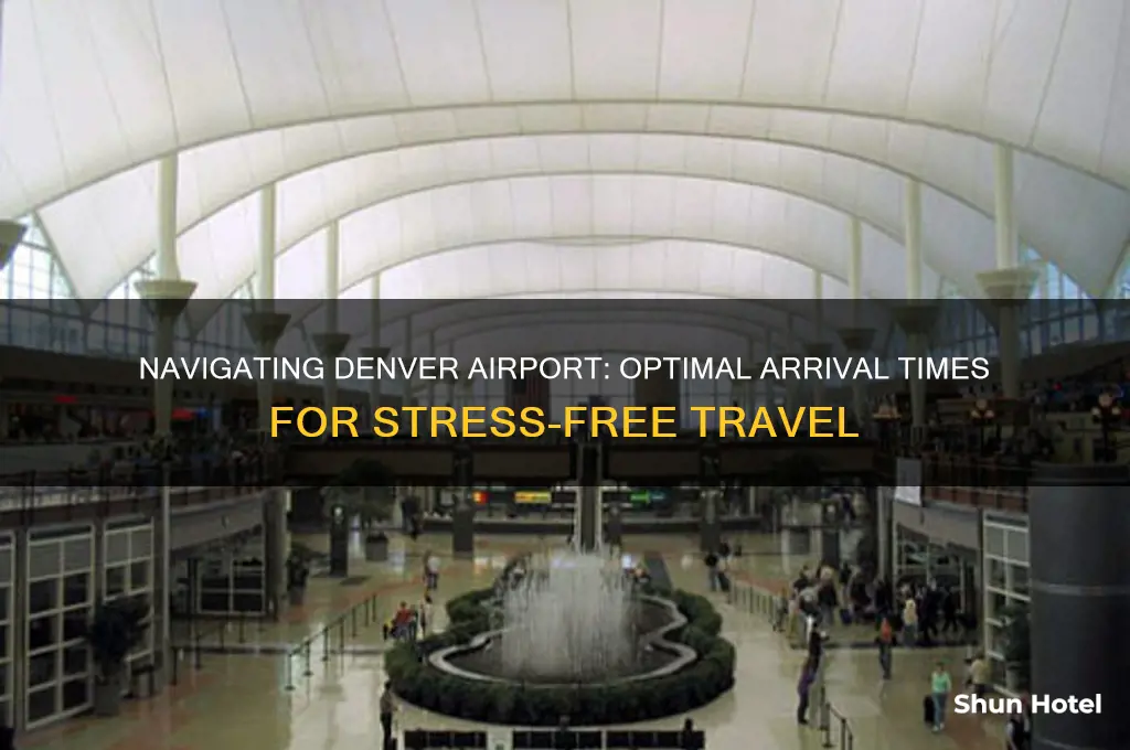 how early should i get to denver airport