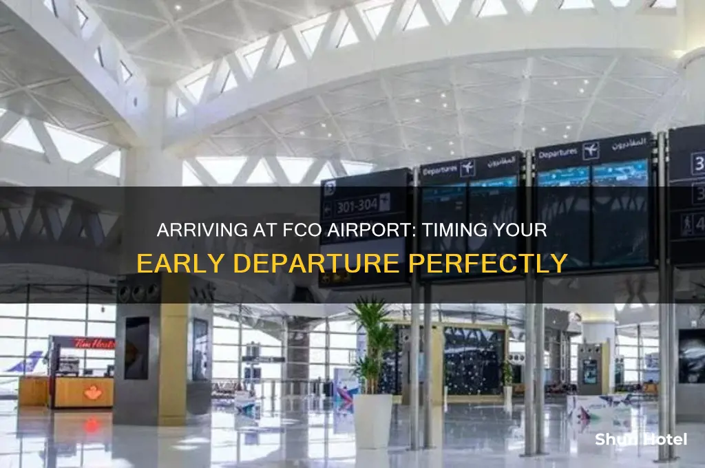 how early should i get to fco airport