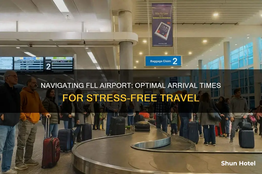 how early should i get to fll airport