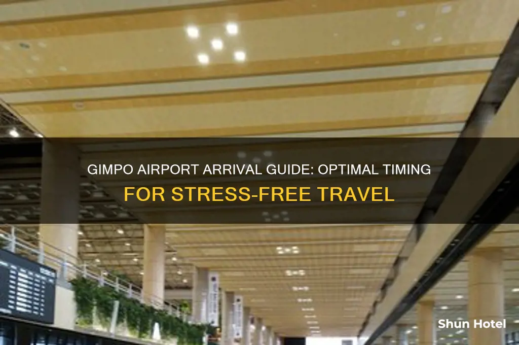 how early should i get to gimpo airport