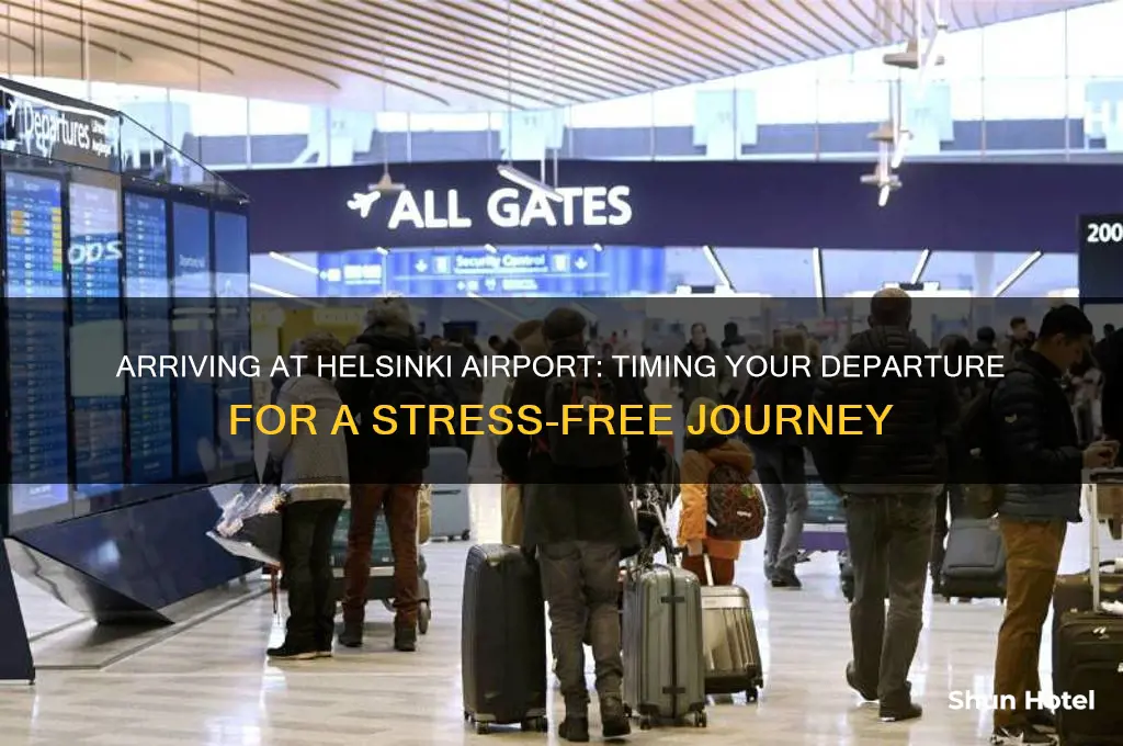 how early should i get to helsinki airport