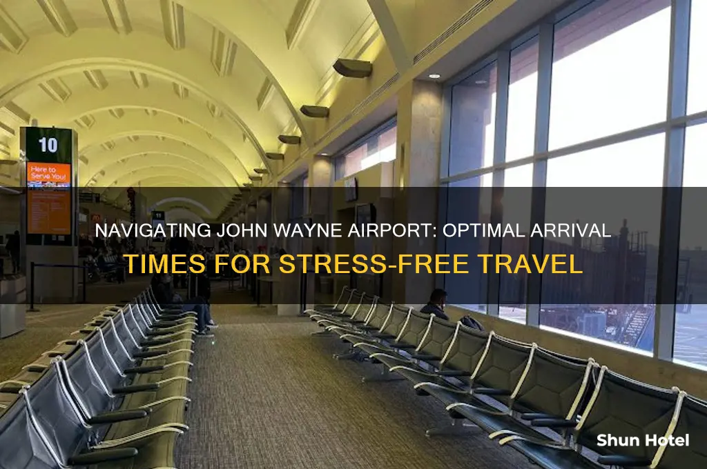how early should i get to john wayne airport