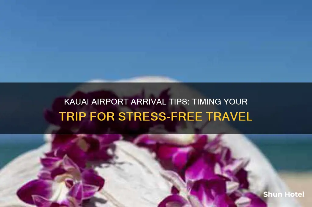 how early should i get to kauai airport