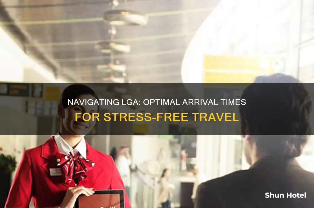 how early should i get to lga airport