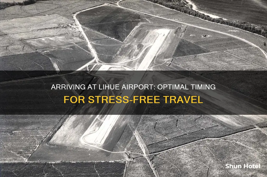 how early should i get to lihue airport