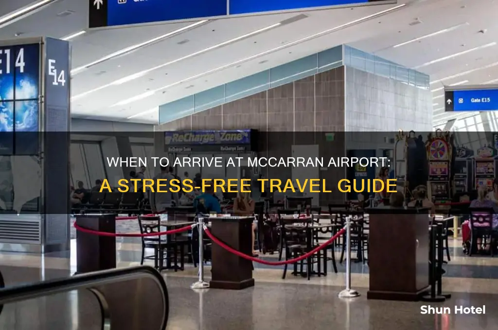 how early should i get to mccarran airport