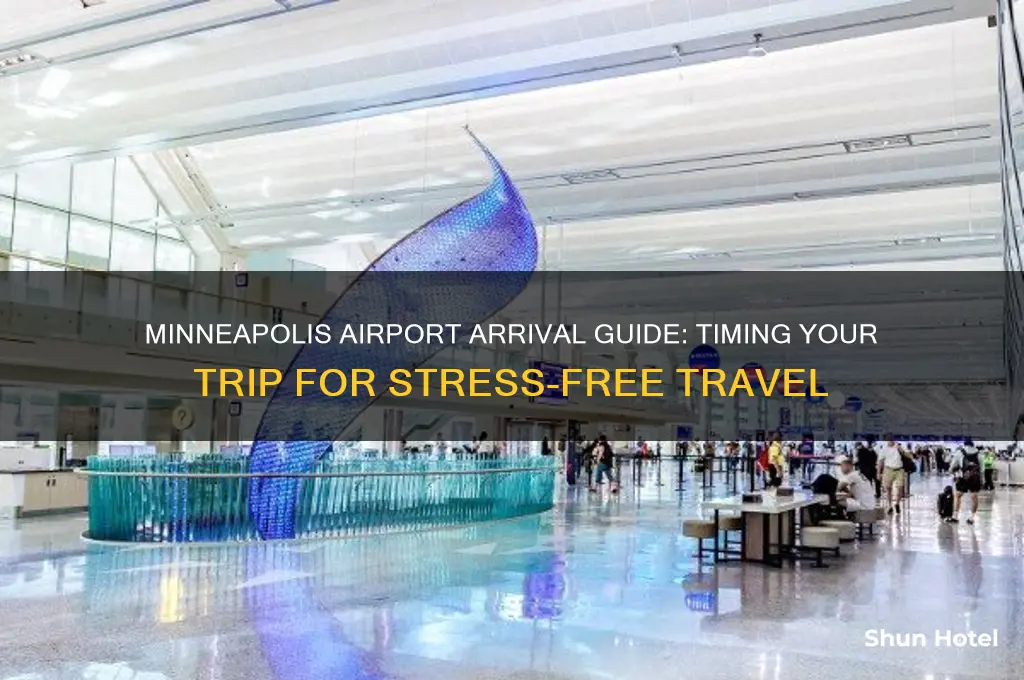 how early should i get to minneapolis airport