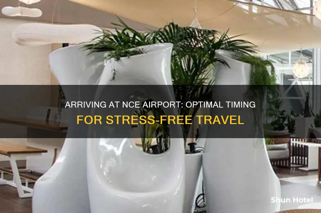 how early should i get to nce airport