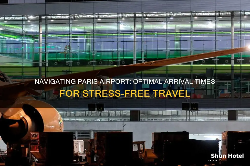 how early should i get to paris airport