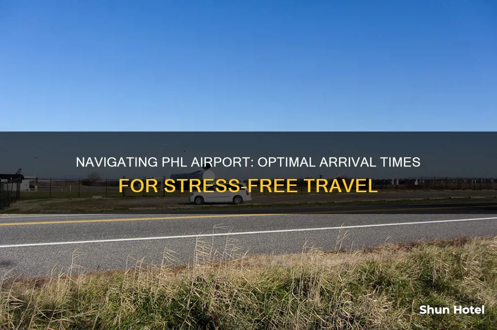 how early should i get to phl airport