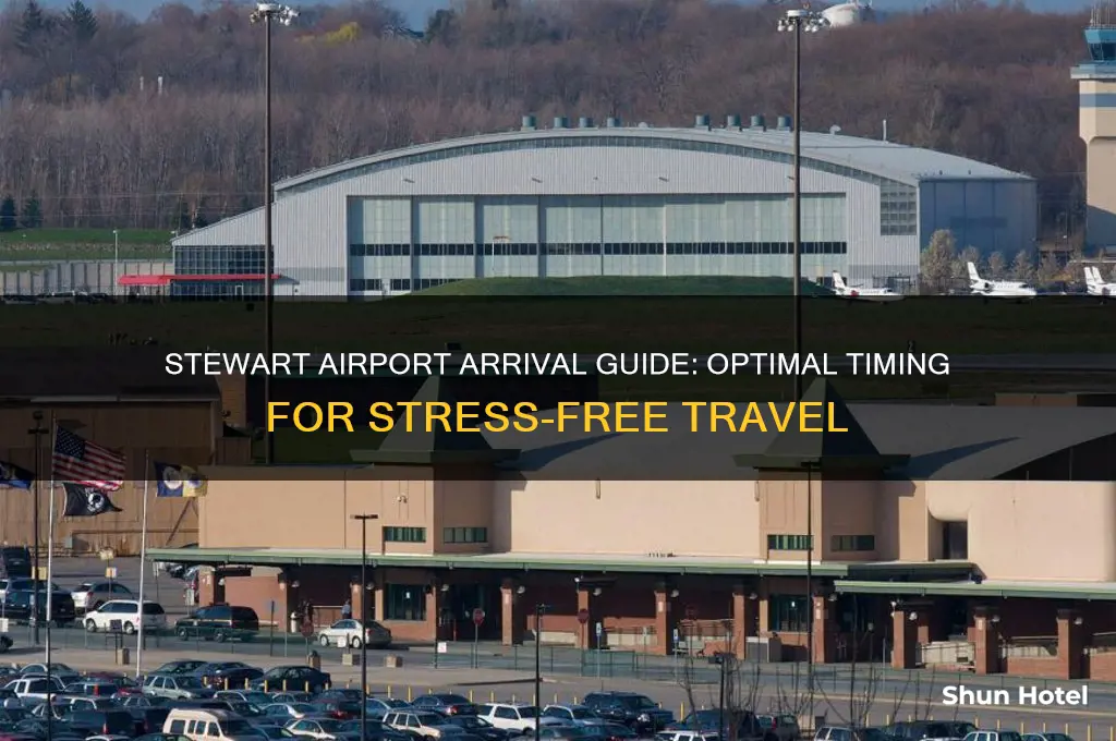 how early should i get to stewart airport