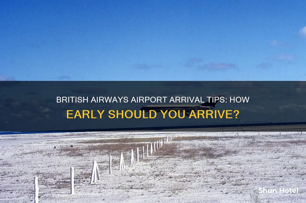 how early should i get to the airport british airways