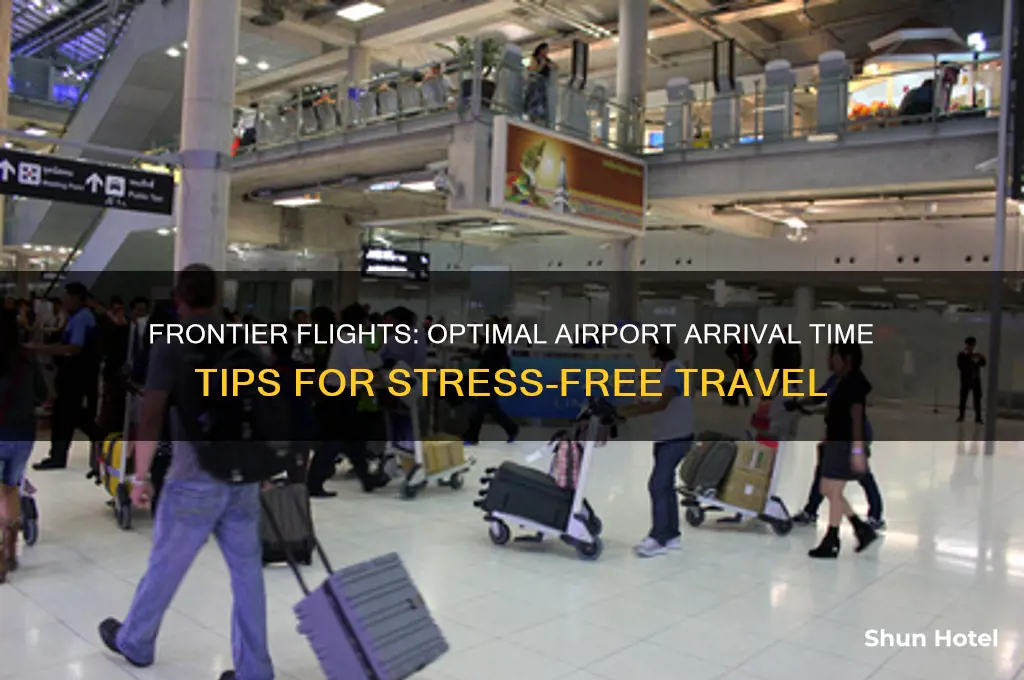how early should i get to the airport frontier