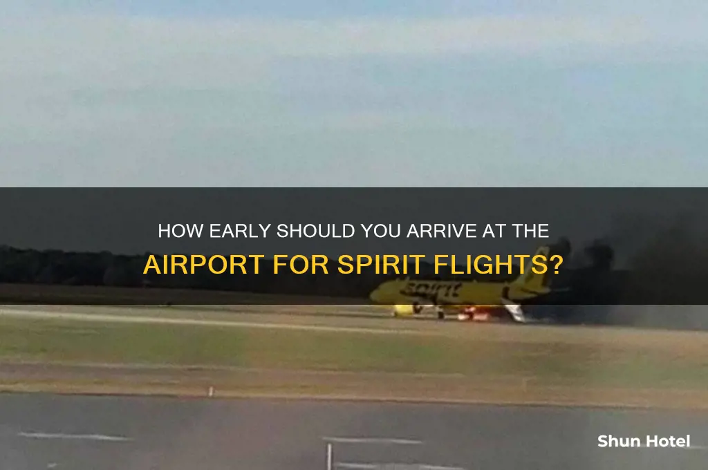 how early should i get to the airport spirit