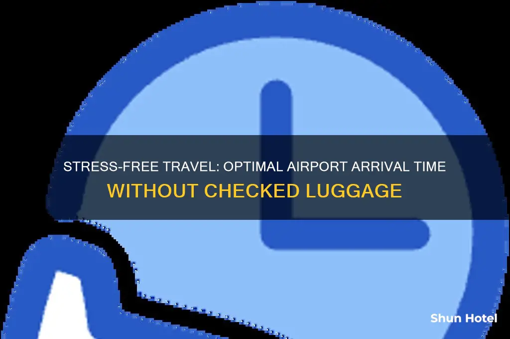 how early should i get to the airport without luggage