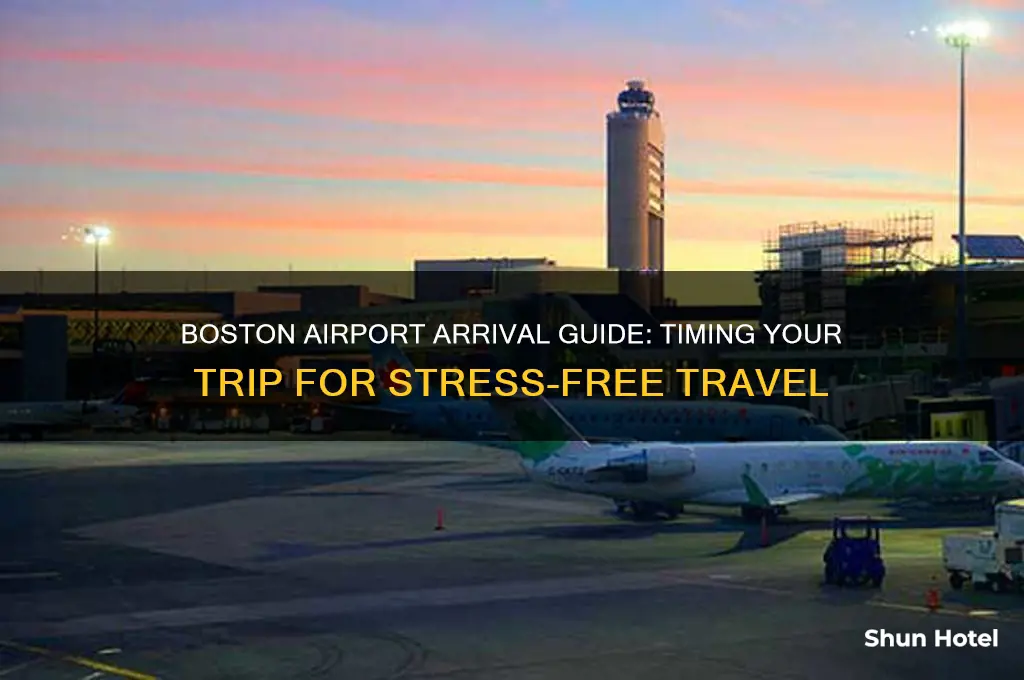 how early should i get to the boston airport