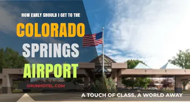 Colorado Springs Airport: Timing Your Arrival for a Stress-Free Departure