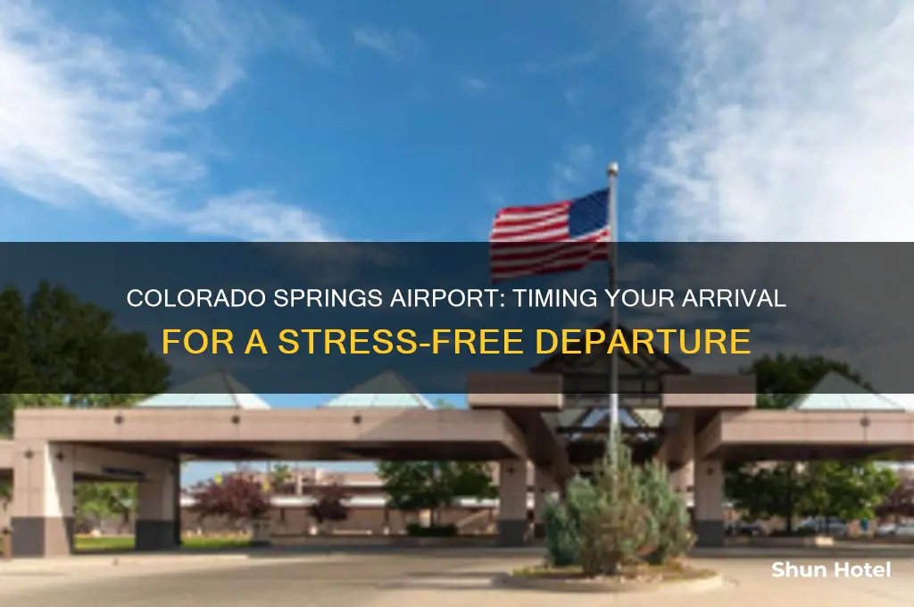 how early should i get to the colorado springs airport