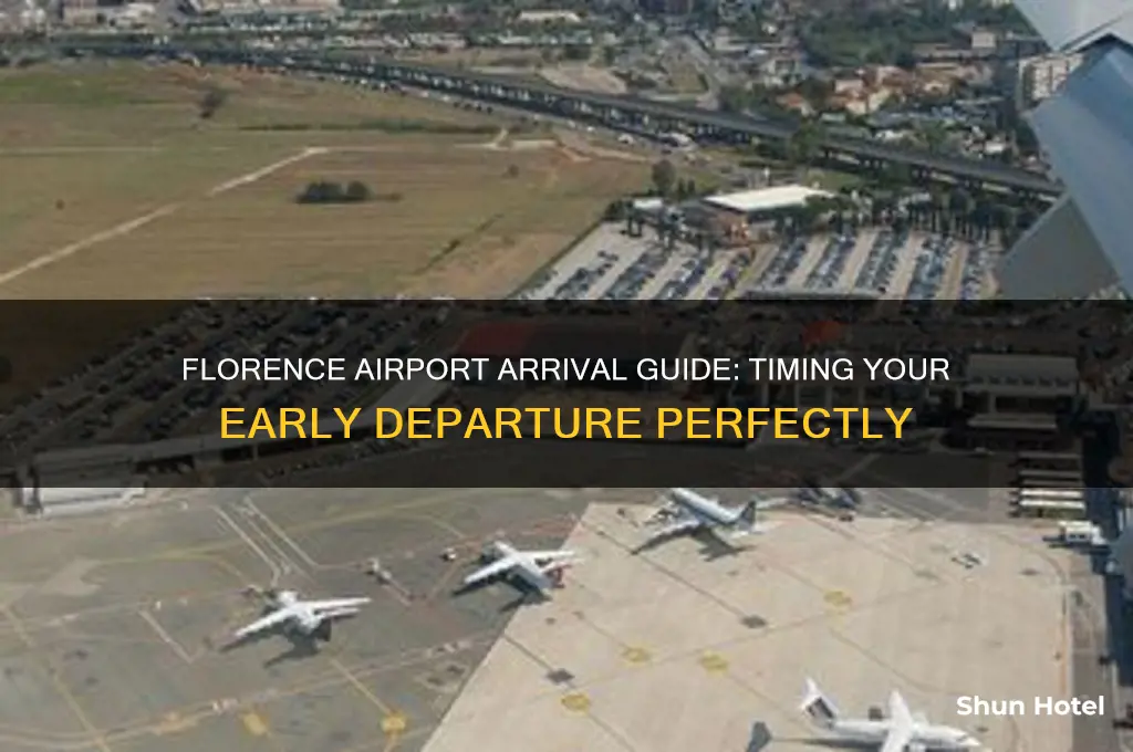 how early should i get to the florence airport