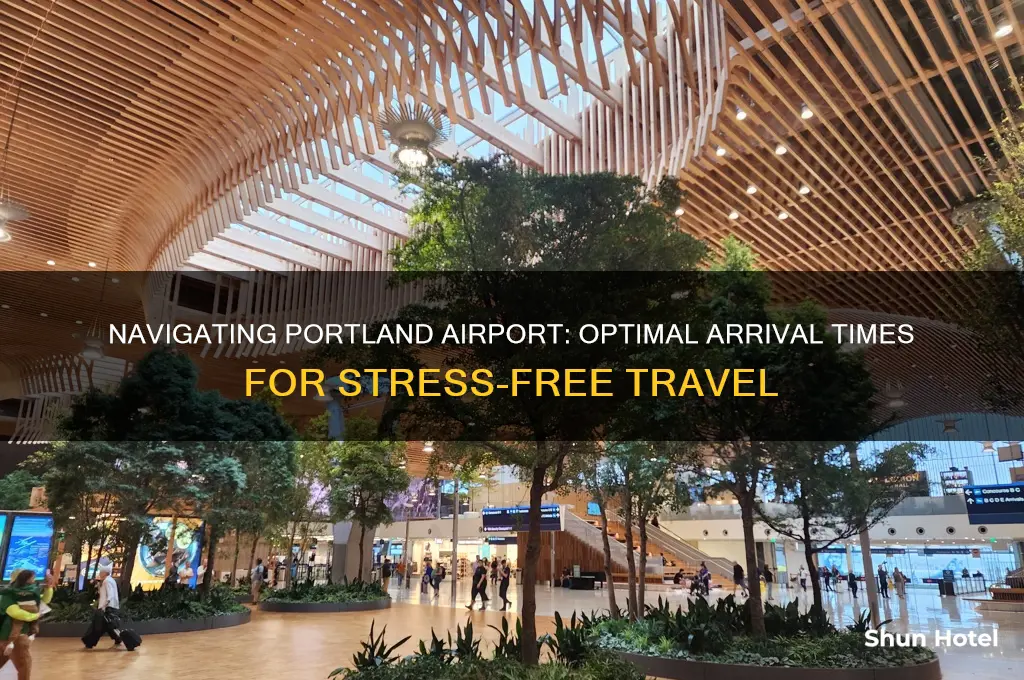how early should i get to the protland oregon airport